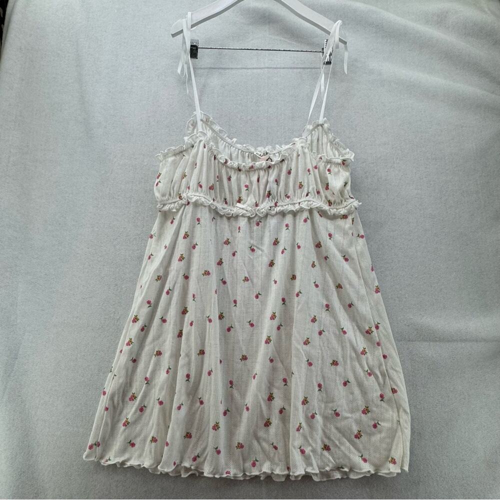 NWT Victoria’s Secret Pink Blossom Pointelle Babydoll Slip Dress size XL - Picture 2 of 7